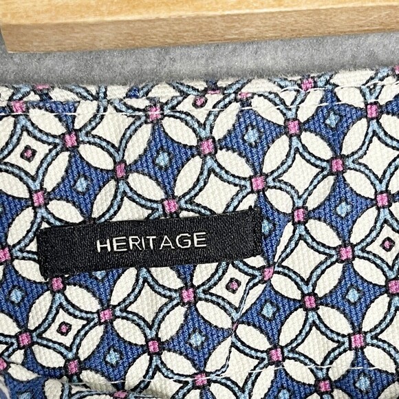 Talbots‎ Heritage Pants Women’s Size 4 Cotton Cropped Capri Crop Printed - Picture 6 of 8